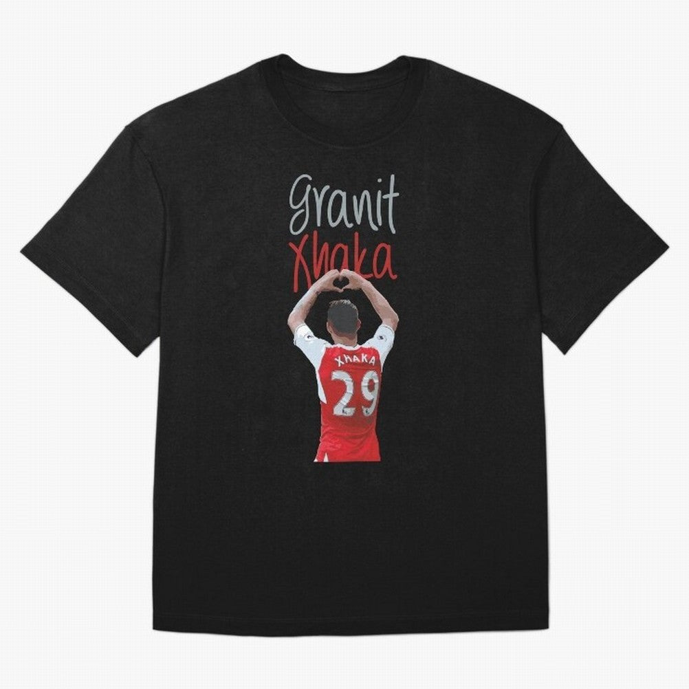 Granit Xhaka Oversized T-Shirt Celebrate Soccer Greatness during FIFA World Cup 2026 for Fans of Messi and Brazil, Bringing Retro Football Energy, Iconic Rivalries, Trophy Chase Drama and Stadium Atmosphere; Ideal for Football Dads, Football Moms,