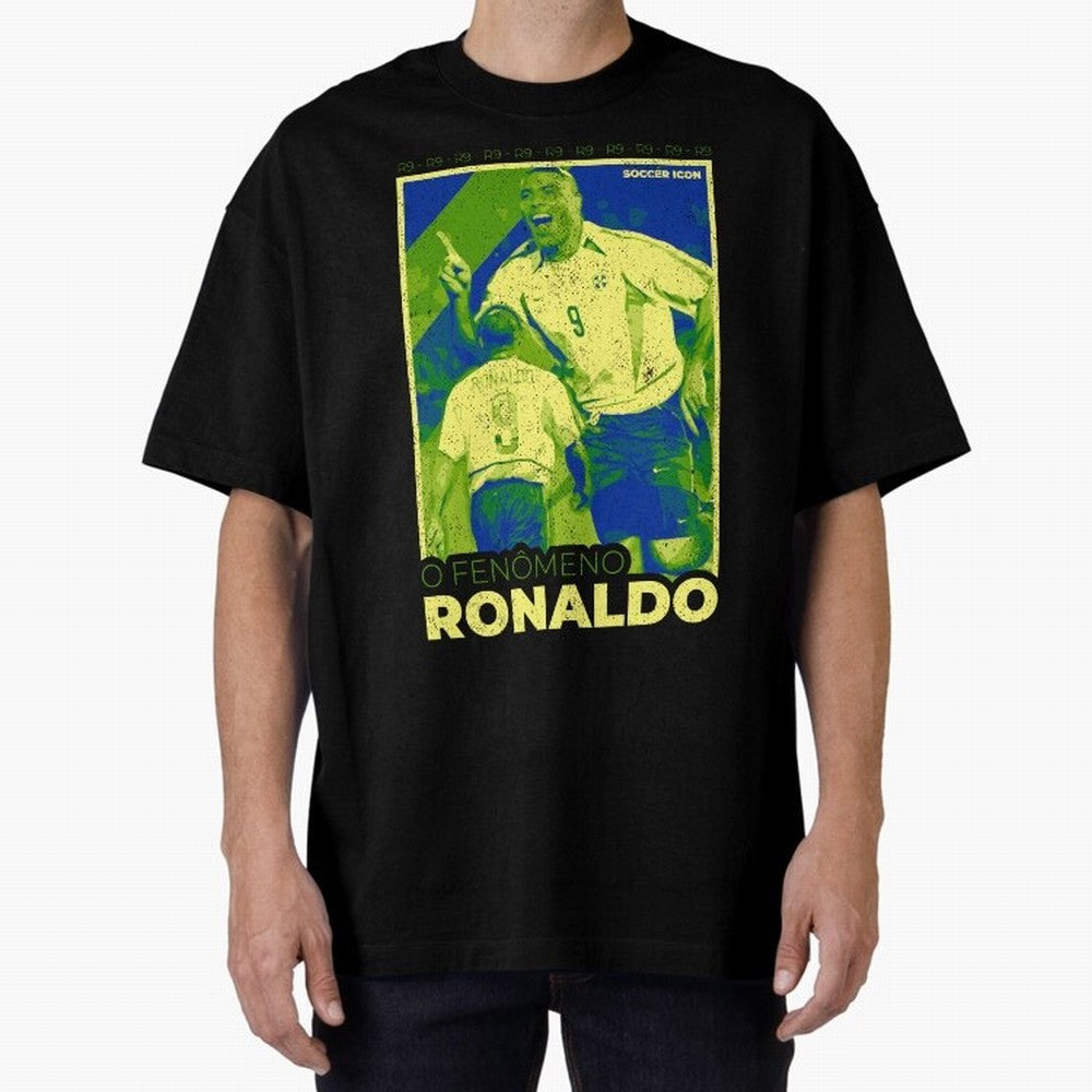 Ronaldo - Street Art - Soccer Icons Oversized T-Shirt Turn Every Weekend Toward Match Day Hype around FIFA World Cup 2026 Group Stage, Messi, Argentina, France and Brazil, Stadium Memories, Football Loyalty, International Chants and Championship