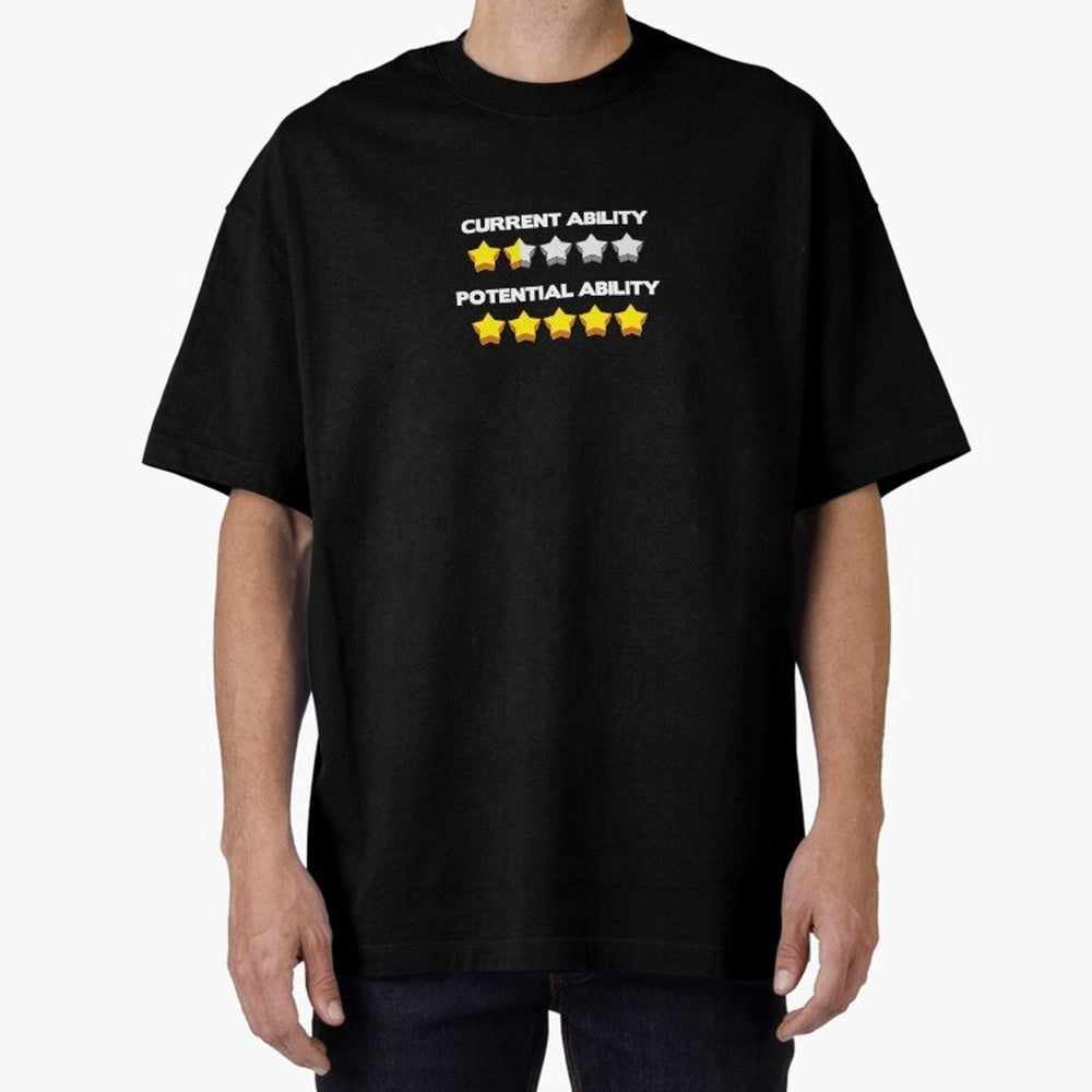 Potential !!!! Oversized T-Shirt Honor Football Greatness during Global Football Passion for FIFA World Cup 2026, Highlighting Cristiano Ronaldo, Haaland and CR7, England, Champion Mindset, Group Stage Buzz, Knockout Tension and Passionate Fan