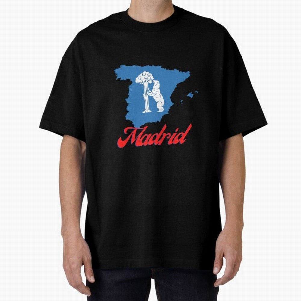 Madrid Bear Strawberry Tree Oversized T-Shirt Bring Retro Soccer Energy to the FIFA World Cup 2026 Group Stage Journey through Mbappe Highlights, Argentina Pride, Supporter Pride, Iconic Celebrations, Legendary Names and Global Match Day Energy;
