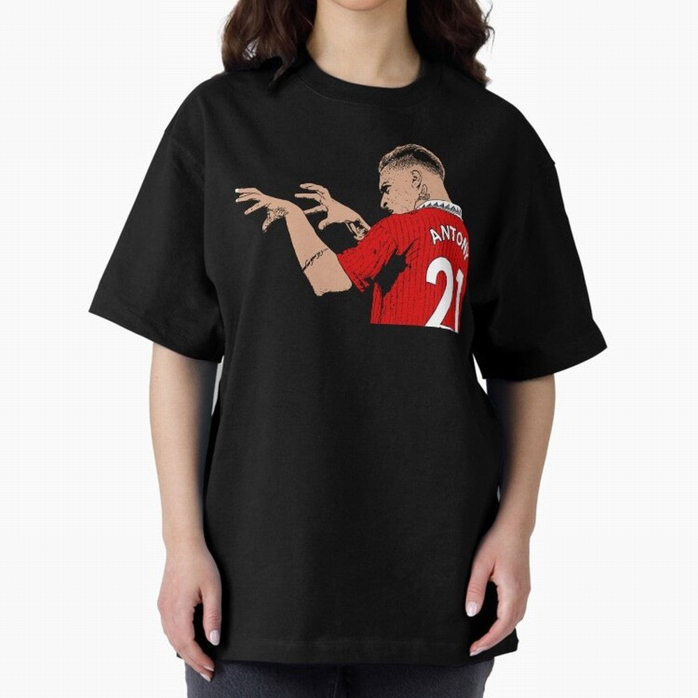 Antony Oversized T-Shirt Bring a Vintage Feel to Global Football Passion for FIFA World Cup 2026 USA Canada Mexico, Made for Messi, Neymar and Mbappe, Brazil, Portugal and Argentina, Worldwide Fan Energy, Dramatic Goals, Stadium Lights and