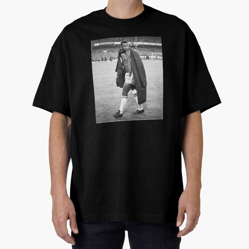 Pele Oversized T-Shirt Wear the Spirit of Match Day Hype around FIFA World Cup 2026 USA Canada Mexico, Messi, Neymar and Mbappe, Brazil, Portugal and Argentina, Football History, Final Match Energy, Crowd Noise and Once in a Lifetime Moments;