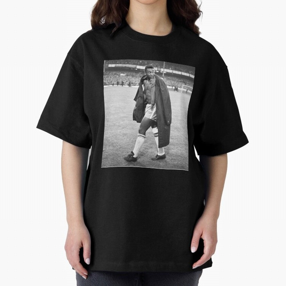 Pele Oversized T-Shirt Wear the Spirit of Match Day Hype around FIFA World Cup 2026 USA Canada Mexico, Messi, Neymar and Mbappe, Brazil, Portugal and Argentina, Football History, Final Match Energy, Crowd Noise and Once in a Lifetime Moments;