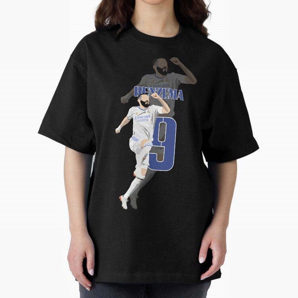 Karim Benzema 9 Oversized T-Shirt Back Your Heroes with the FIFA World Cup 2026 Journey through Messi, Neymar and Mbappe Highlights, Netherlands Pride, Supporter Pride, Iconic Celebrations, Legendary Names and Global Match Day Energy; Ideal for