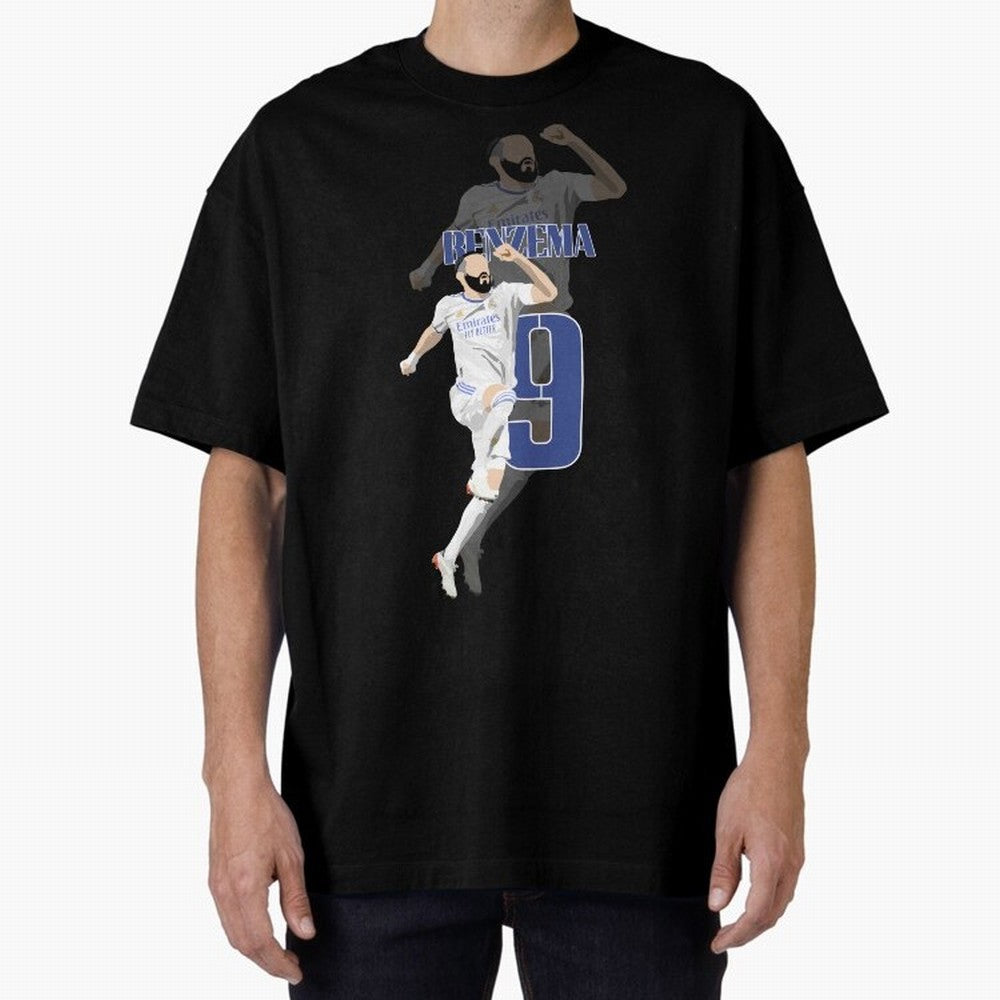 Karim Benzema 9 Oversized T-Shirt Back Your Heroes with the FIFA World Cup 2026 Journey through Messi, Neymar and Mbappe Highlights, Netherlands Pride, Supporter Pride, Iconic Celebrations, Legendary Names and Global Match Day Energy; Ideal for