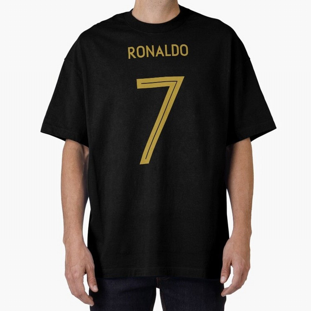Christiano Ronaldo Portugal Jersey 2020 Oversized T-Shirt Join FIFA World Cup 2026 USA Canada Mexico for Fans of Neymar and France and Portugal, Bringing Stadium Chants, National Pride, Trophy Dreams and Unforgettable Football Memories; Perfect for