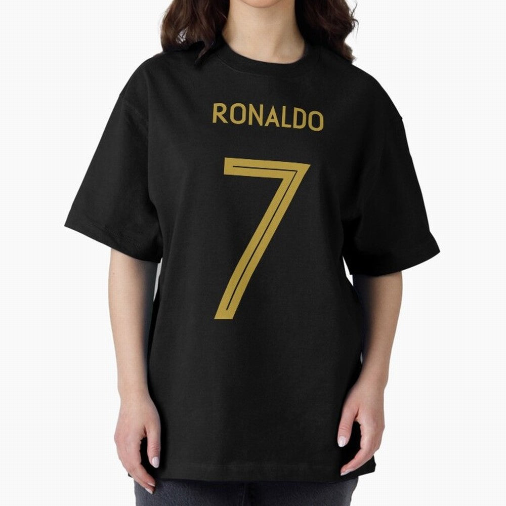 Christiano Ronaldo Portugal Jersey 2020 Oversized T-Shirt Join FIFA World Cup 2026 USA Canada Mexico for Fans of Neymar and France and Portugal, Bringing Stadium Chants, National Pride, Trophy Dreams and Unforgettable Football Memories; Perfect for
