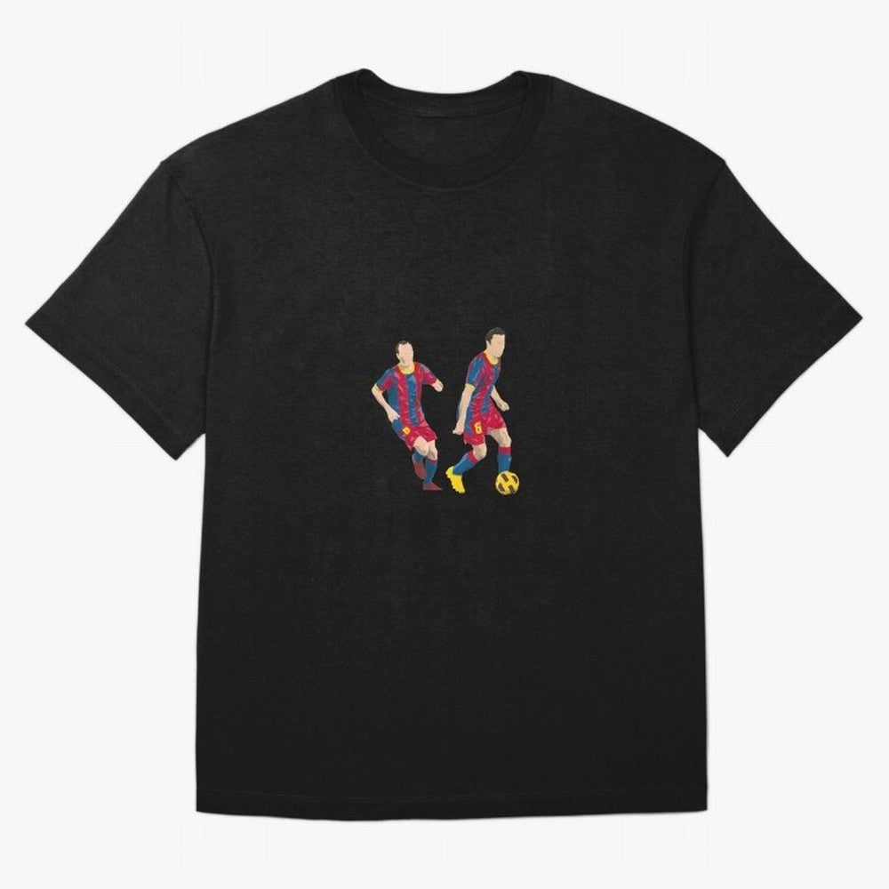 Andres Iniesta and Xavi Minimalist Oversized T-Shirt Experience FIFA World Cup 2026 Group Stage for Fans of CR7 and Spain and Netherlands, Bringing Tournament Hype, Historic Matchups, Family Viewing Parties and Global Sports Pride; Created for