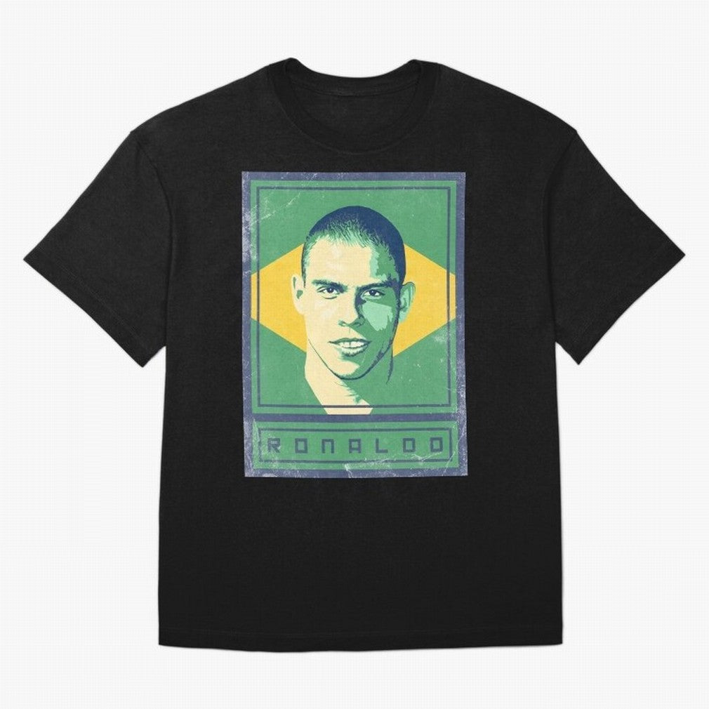 Ronaldo Brasil Oversized T-Shirt Celebrate Soccer Greatness during Match Day Hype around FIFA World Cup 2026, CR7 and Messi, Portugal, Spain and Germany, Vintage Soccer Flavor, Modern Football Stars, National Flags and Final Night Emotion; Made for