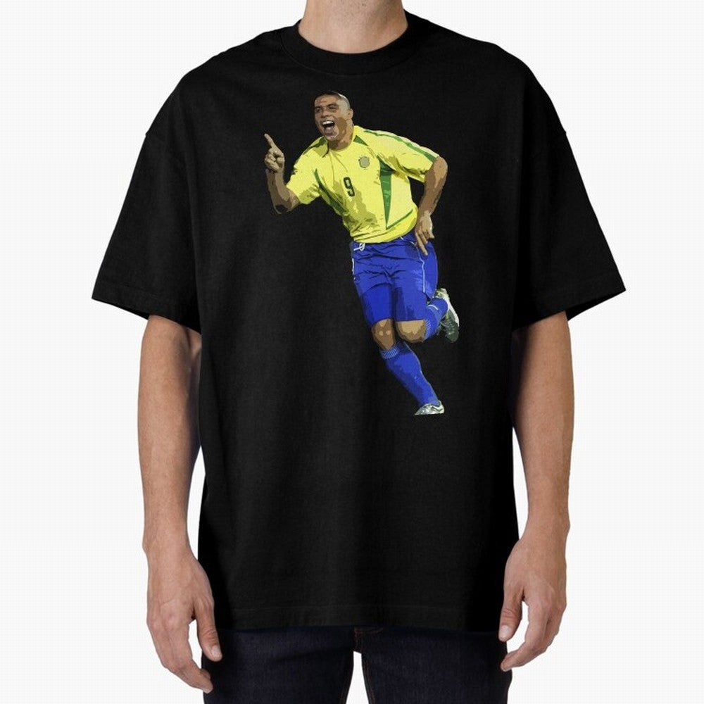 Ronaldo Nazario Oversized T-Shirt Elevate Global Football Passion for FIFA World Cup 2026, Featuring Cristiano Ronaldo, Haaland and CR7, Brazil, Portugal and Argentina, Supporter Pride, Iconic Celebrations, Legendary Names and Global Match Day