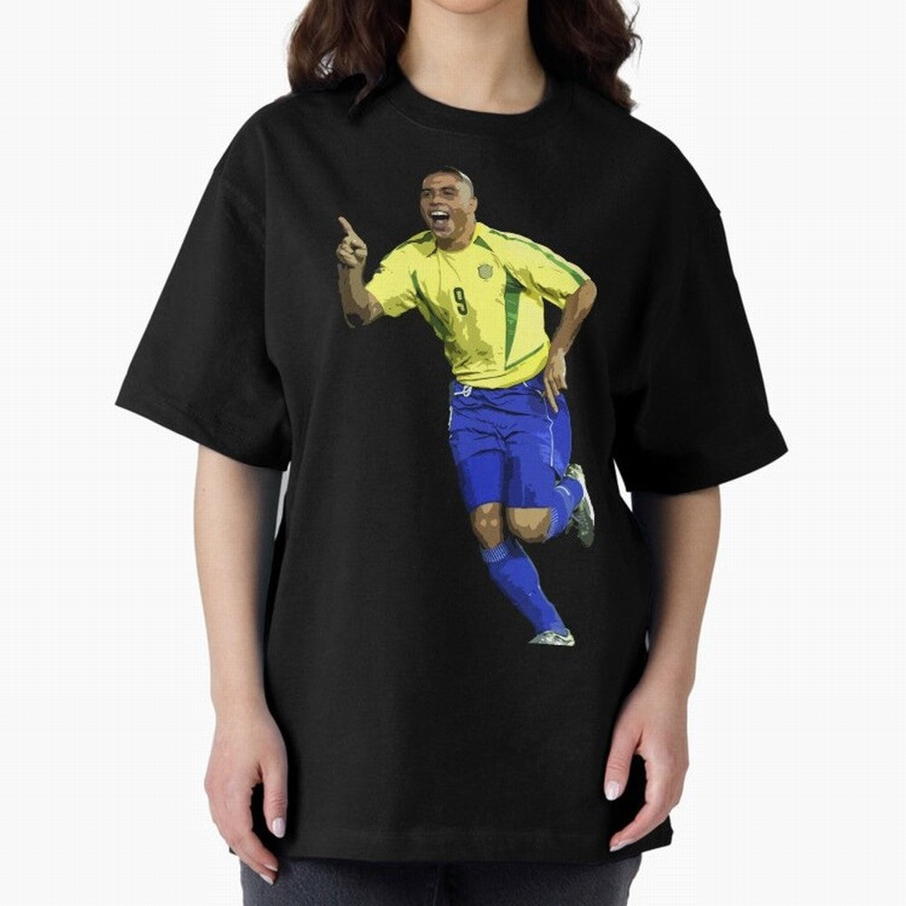 Ronaldo Nazario Oversized T-Shirt Elevate Global Football Passion for FIFA World Cup 2026, Featuring Cristiano Ronaldo, Haaland and CR7, Brazil, Portugal and Argentina, Supporter Pride, Iconic Celebrations, Legendary Names and Global Match Day