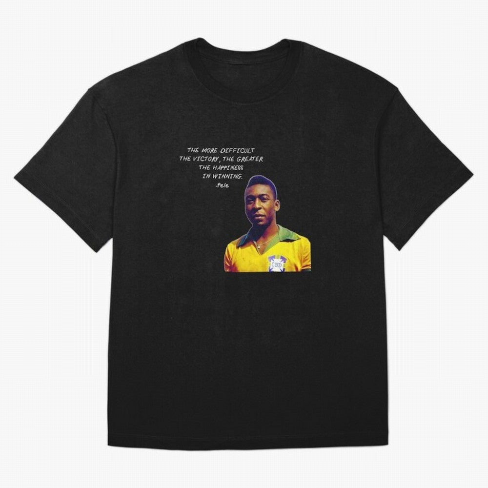 Pele Quote Oversized T-Shirt Show Championship Spirit for FIFA World Cup 2026 Group Stage Inspired by Cristiano Ronaldo, England and Germany Energy, Worldwide Fan Energy, Dramatic Goals, Stadium Lights and Championship Celebrations; Created for