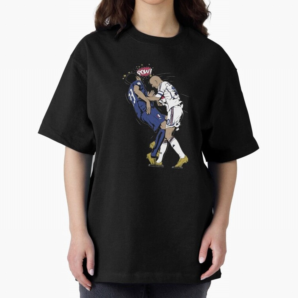 Zinedine Zidane Oversized T-Shirt Turn Football Passion into Match Day Hype around FIFA World Cup 2026 Group Stage, Haaland, France, Soccer Culture, Superstar Moments, National Team Dreams and Competitive Fire; Great for Watch Parties, Sports Bars,
