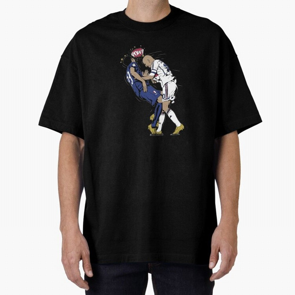 Zinedine Zidane Oversized T-Shirt Turn Football Passion into Match Day Hype around FIFA World Cup 2026 Group Stage, Haaland, France, Soccer Culture, Superstar Moments, National Team Dreams and Competitive Fire; Great for Watch Parties, Sports Bars,
