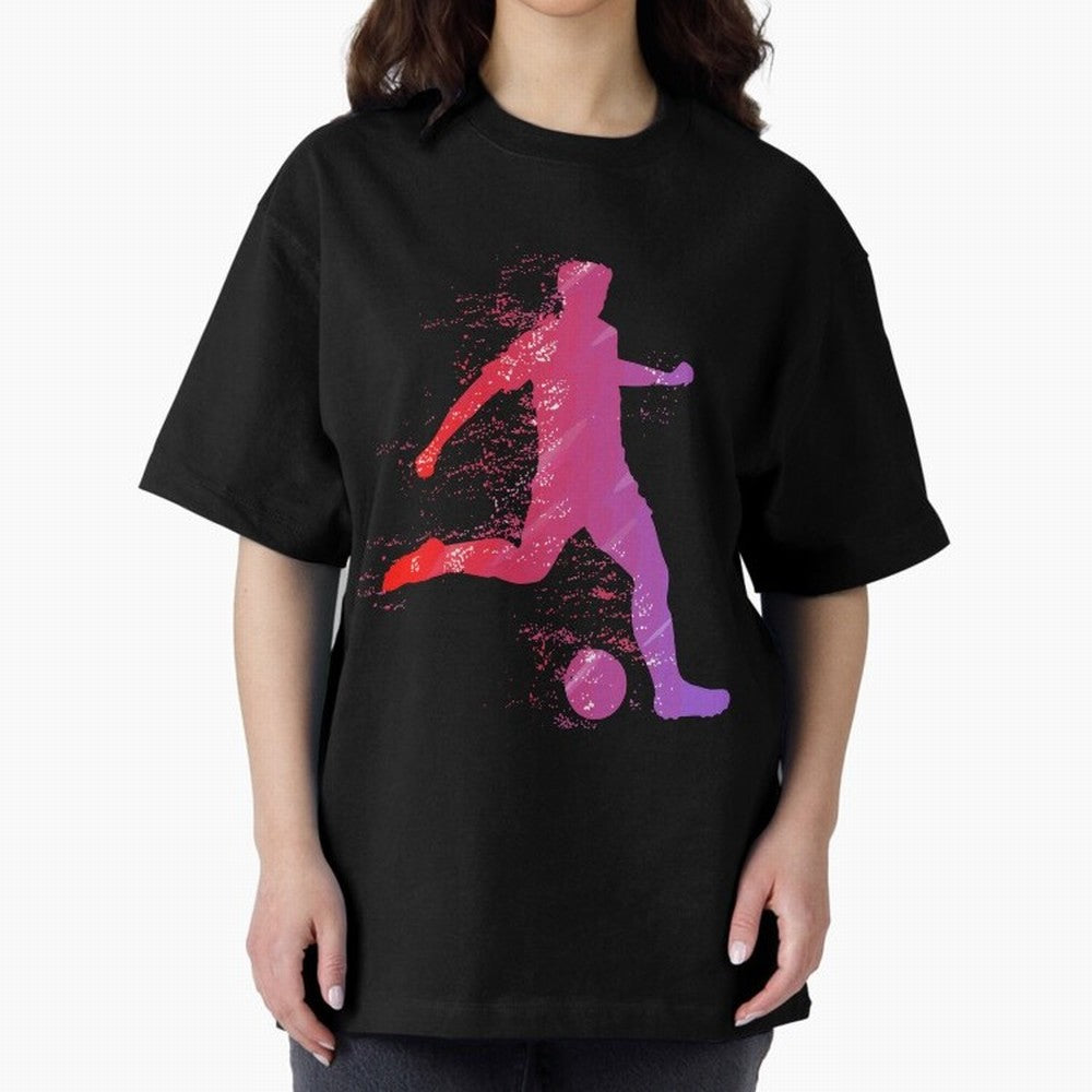 Soccer Player Shoot Oversized T-Shirt Bring Match Day Hype around FIFA World Cup 2026, Cristiano Ronaldo, Haaland and CR7, Argentina and Brazil, Championship Spirit, Famous Goals, Roaring Crowds and International Football Unity; Great for Watch