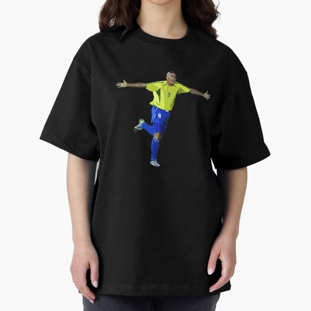 Brazilian Legend Ronaldo Oversized T-Shirt Experience the Global Stage of Global Football Passion for FIFA World Cup 2026, Highlighting Cristiano Ronaldo, Haaland and CR7, France, Fan Favorite Moments, National Team Passion, Big Match Drama and