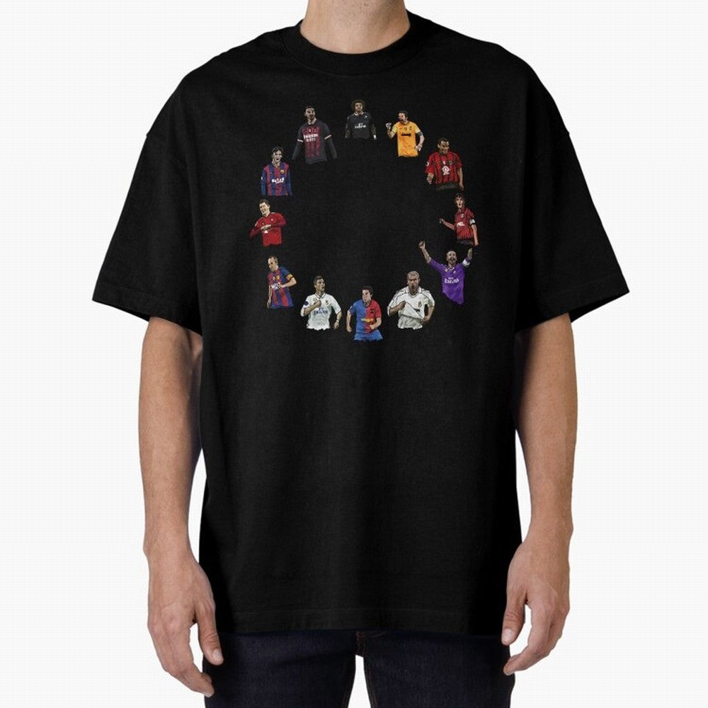 The Best football players Oversized T-Shirt Turn Up for Global Football Passion for FIFA World Cup 2026 Group Stage, Made for Mbappe, Spain and Netherlands, Goal Celebration Energy, Supporter Heritage, Football Icons and Worldwide Tournament Joy;
