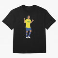 Ronaldinho. Brazil Football. Oversized T-Shirt Celebrate Unforgettable Nights in the FIFA World Cup 2026 Group Stage Journey through Messi, CR7 and Mbappe Highlights, England and Germany Pride, Goal Celebration Energy, Supporter Heritage, Football