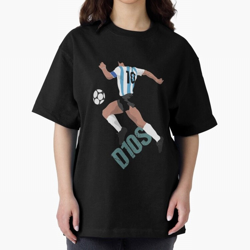 D10S Oversized T-Shirt Celebrate Fan Favorites in FIFA World Cup 2026 USA Canada Mexico Spirit, Capturing France and Portugal, Messi, Neymar and Mbappe, Supporter Pride, Iconic Celebrations, Legendary Names and Global Match Day Energy; Perfect for