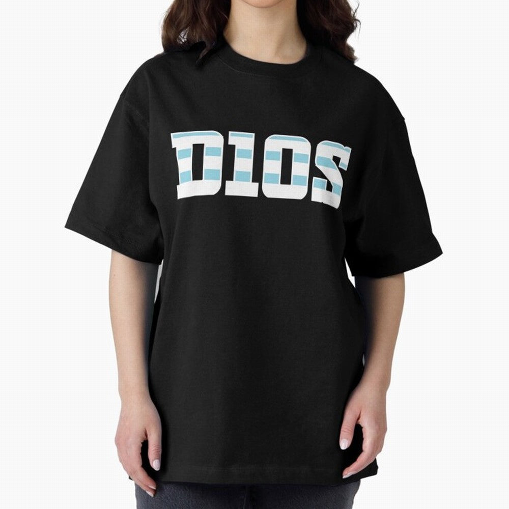 D10S Oversized T-Shirt Join Supporters Worldwide for FIFA World Cup 2026 USA Canada Mexico for Fans of CR7 and Messi and France and Portugal, Bringing Supporter Pride, Iconic Celebrations, Legendary Names and Global Match Day Energy; Made for Die