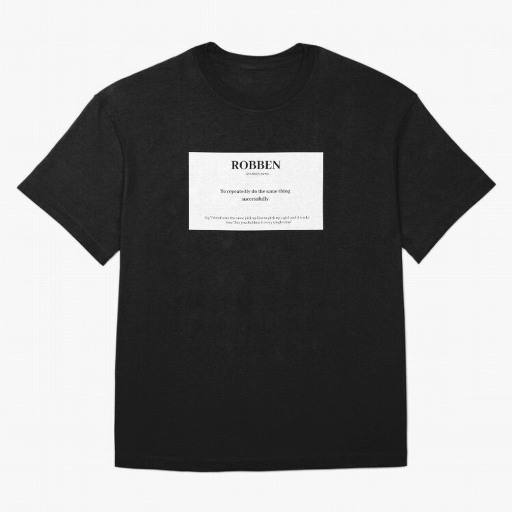ROBBEN Oversized T-Shirt Bring International Match Energy to Match Day Hype around FIFA World Cup 2026 USA Canada Mexico, CR7 and Messi, Netherlands, Stadium Memories, Football Loyalty, International Chants and Championship Tradition; Made for