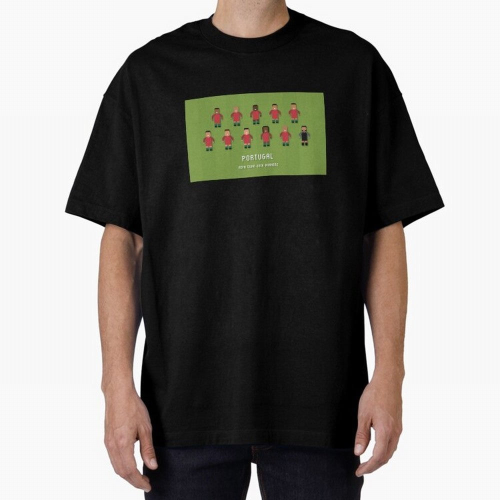Portugal Euro 2016 Winning Squad Oversized T-Shirt Join the Countdown to Match Day Hype around FIFA World Cup 2026 Group Stage, Messi, Netherlands, Stadium Memories, Football Loyalty, International Chants and Championship Tradition; Perfect for
