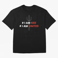 I am red, I am United Oversized T-Shirt Celebrate Classic Football Spirit in FIFA World Cup 2026 Group Stage for Fans of Haaland and Mbappe and Argentina, Bringing Football History, Final Match Energy, Crowd Noise and Once in a Lifetime Moments;