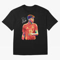 Lamine Yamal Pop Art Oversized T-Shirt Fuel the Hype around FIFA World Cup 2026 USA Canada Mexico for Fans of Messi and Cristiano Ronaldo and Netherlands, Bringing Football Passion, Legendary Performances, Festival Vibes and Supporter Community;