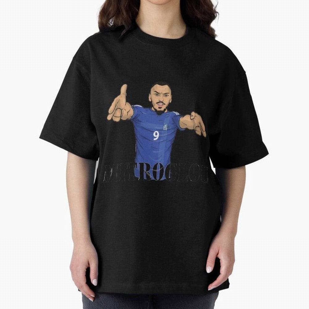 Kostantinos Mitroglou Oversized T-Shirt Turn Up for FIFA World Cup 2026 Filled with CR7 and Messi, England, France and Netherlands Energy, Classic Soccer Heritage, Championship Pressure, Fan Loyalty and International Pride; Perfect for Supporters