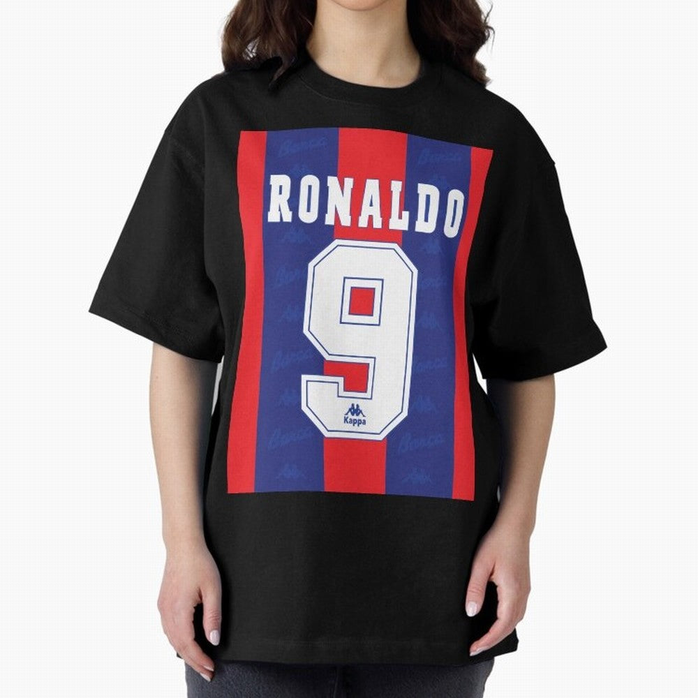 Barcelona Vintage Shirt 1995 Ronaldo 9 Oversized T-Shirt Bring Match Day Fire to the FIFA World Cup 2026 USA Canada Mexico Journey through Messi, CR7 and Mbappe Highlights, France Pride, Classic Soccer Heritage, Championship Pressure, Fan Loyalty