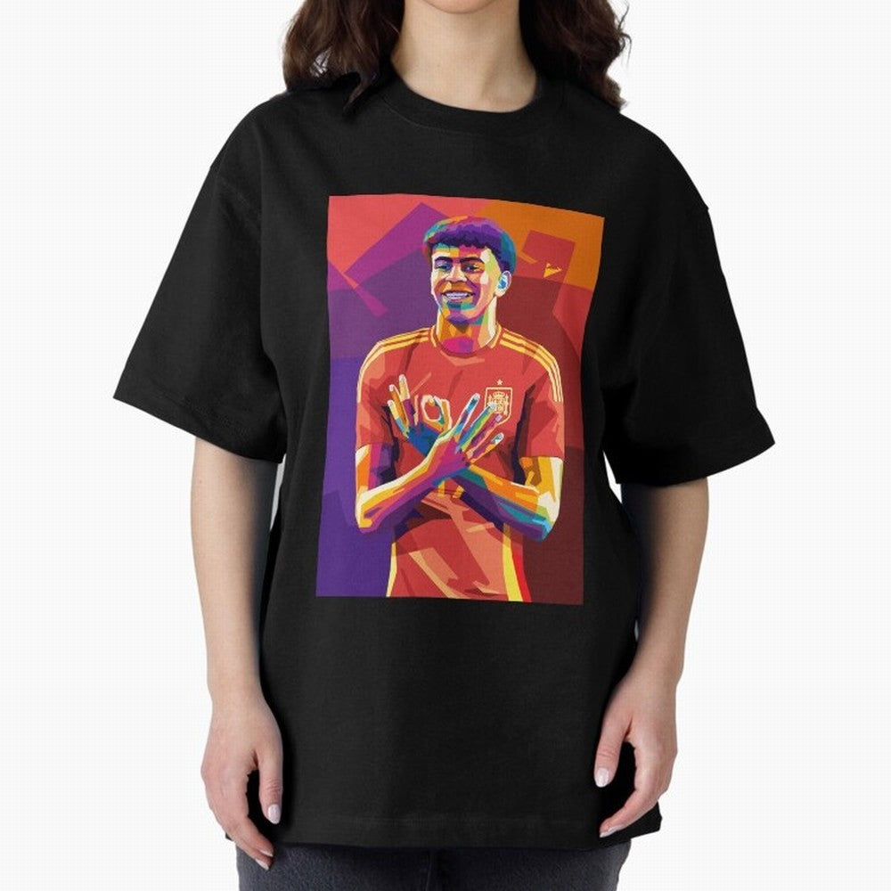 Lamine Yamal Spain Oversized T-Shirt Make Your Look Match FIFA World Cup 2026 Group Stage Spirit, Centered on Spain and Netherlands, Messi and Cristiano Ronaldo, Tournament Hype, Historic Matchups, Family Viewing Parties and Global Sports Pride;