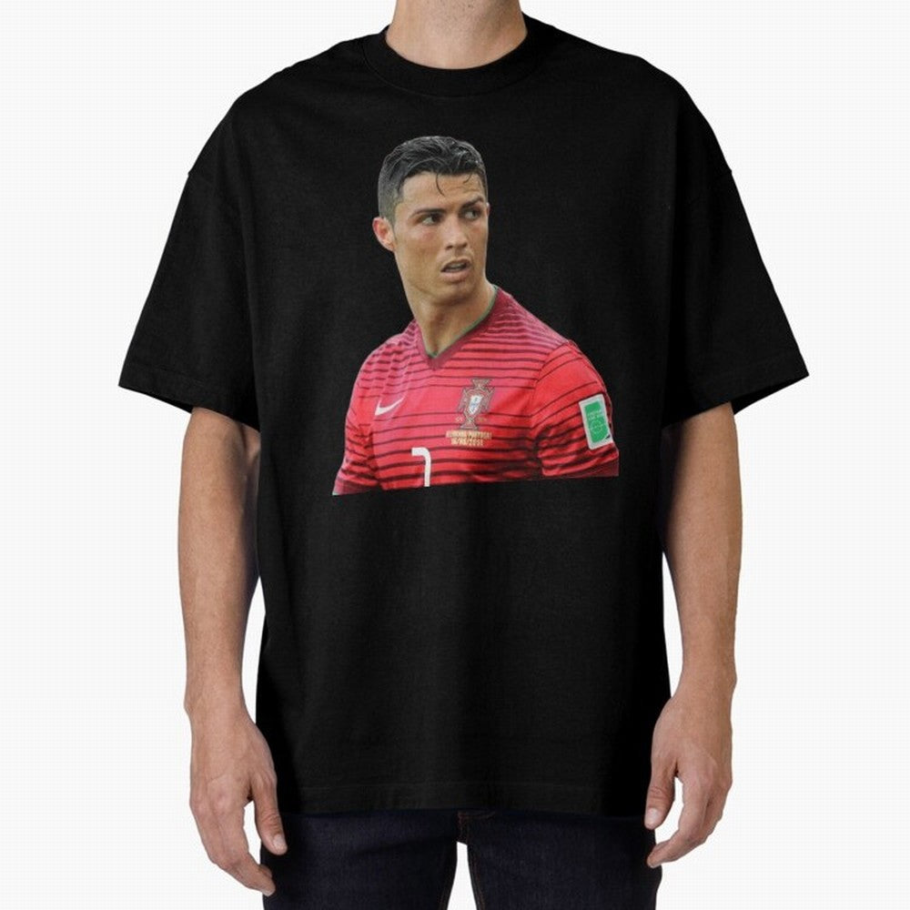 Ronaldo @AmazinProDesign Oversized T-Shirt Embrace FIFA World Cup 2026 Group Stage Spirit, Built around Germany, Haaland, Goal Celebration Energy, Supporter Heritage, Football Icons and Worldwide Tournament Joy; Created for Match Day Parties,