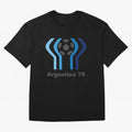 Retro Word Cup Logo1 Oversized T-Shirt Represent the Passion of Match Day Hype around FIFA World Cup 2026 Group Stage, Mbappe and Neymar, Brazil, Portugal and Argentina, Classic Soccer Heritage, Championship Pressure, Fan Loyalty and International