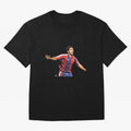 Legends of The Beautiful Game Cartoon Collection Legends Romario Cartoon Artwork162 Oversized T-Shirt Follow the Road to FIFA World Cup 2026 Spirit, Made for Spain and Netherlands, CR7 and Messi, Supporter Pride, Iconic Celebrations, Legendary