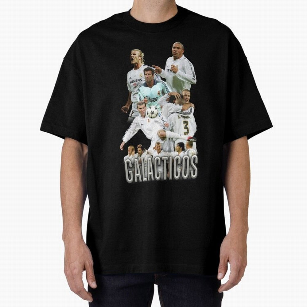 Galacticos Real Madrid Oversized T-Shirt Support Your Favorite Stars during Global Football Passion for FIFA World Cup 2026, Centered on Mbappe, Brazil, Portugal and Argentina, Global Supporter Spirit, Legendary Goals, National Colors and