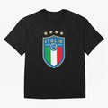 Italy Emblem Oversized T-Shirt Stand with FIFA World Cup 2026 Group Stage Made for Messi, Neymar and Mbappe, France Energy, Classic Soccer Heritage, Championship Pressure, Fan Loyalty and International Pride; Ideal for Fans Who Follow Messi,