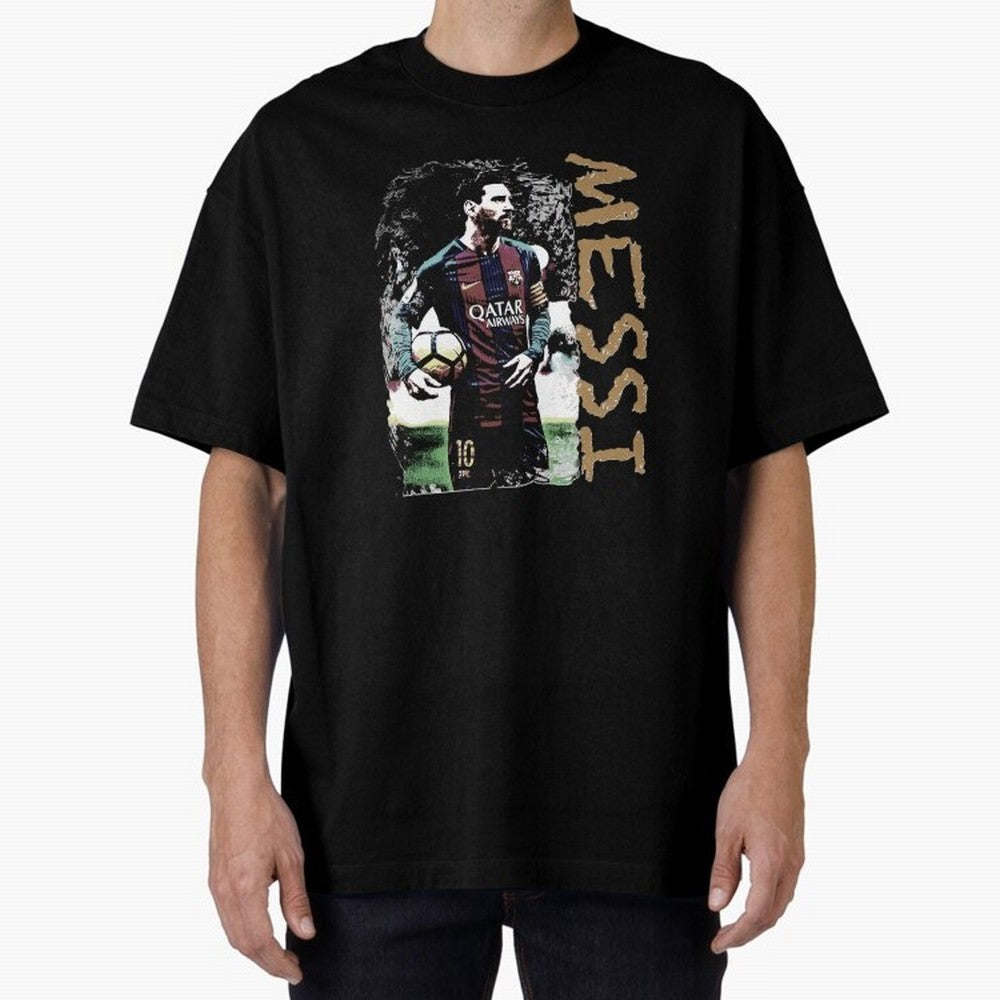 messi 10 Lionel messi FC Barcelona Oversized T-Shirt Stand Out with Spirit from FIFA World Cup 2026 USA Canada Mexico for Fans of Mbappe and Neymar and England, France and Netherlands, Bringing Match Day Excitement, Supporter Culture, Golden Goals