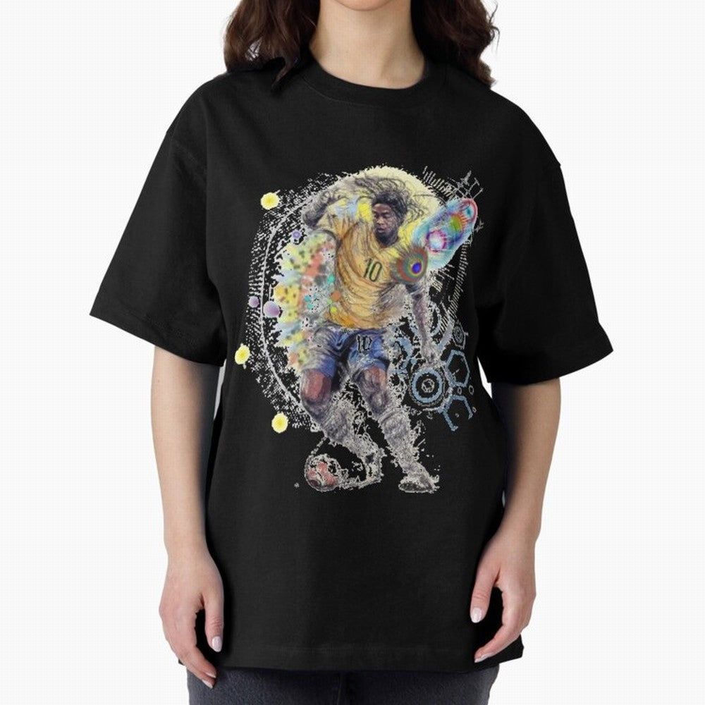 Ronaldin Football Player Oversized T-Shirt Follow the Final Road of Match Day Hype around FIFA World Cup 2026, Cristiano Ronaldo, Haaland and CR7, Netherlands, Sports Nostalgia, International Competition, Famous Players and Unforgettable Victories;