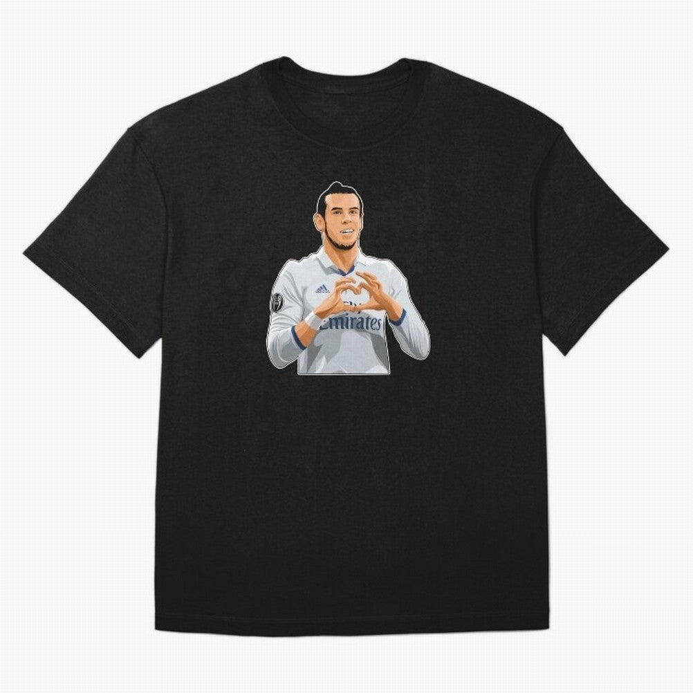 Gareth Bale Love Sign Celebration Oversized T-Shirt Bring Global Tournament Vibes to the FIFA World Cup 2026 USA Canada Mexico Journey through Haaland Highlights, England and Germany Pride, Goal Celebration Energy, Supporter Heritage, Football