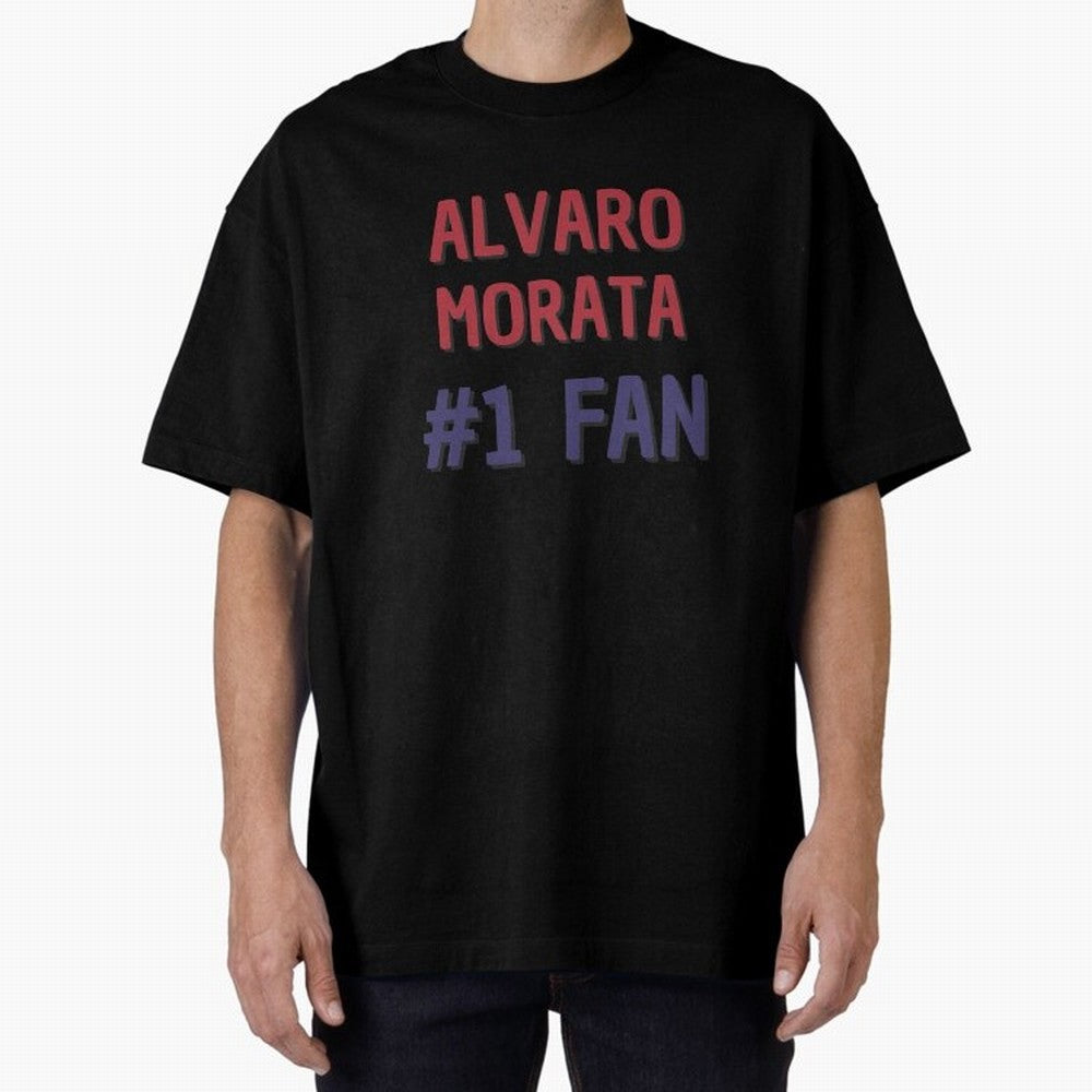 Alvaro Morata - #1 Fan Oversized T-Shirt Bring a Champion Mindset to the FIFA World Cup 2026 Group Stage Journey through CR7 Highlights, Brazil Pride, Soccer Culture, Superstar Moments, National Team Dreams and Competitive Fire; Great for Watch