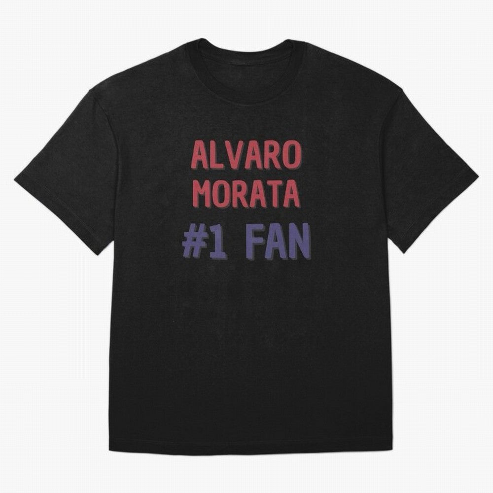 Alvaro Morata - #1 Fan Oversized T-Shirt Bring a Champion Mindset to the FIFA World Cup 2026 Group Stage Journey through CR7 Highlights, Brazil Pride, Soccer Culture, Superstar Moments, National Team Dreams and Competitive Fire; Great for Watch