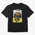 Scrates Football legend Oversized T-Shirt Carry Global Football Passion for FIFA World Cup 2026, Connected to Messi, Brazil, Football Festival Excitement, Trophy Ambitions, Country Rivalries and Star Player Buzz; Perfect for Fans, Collectors,