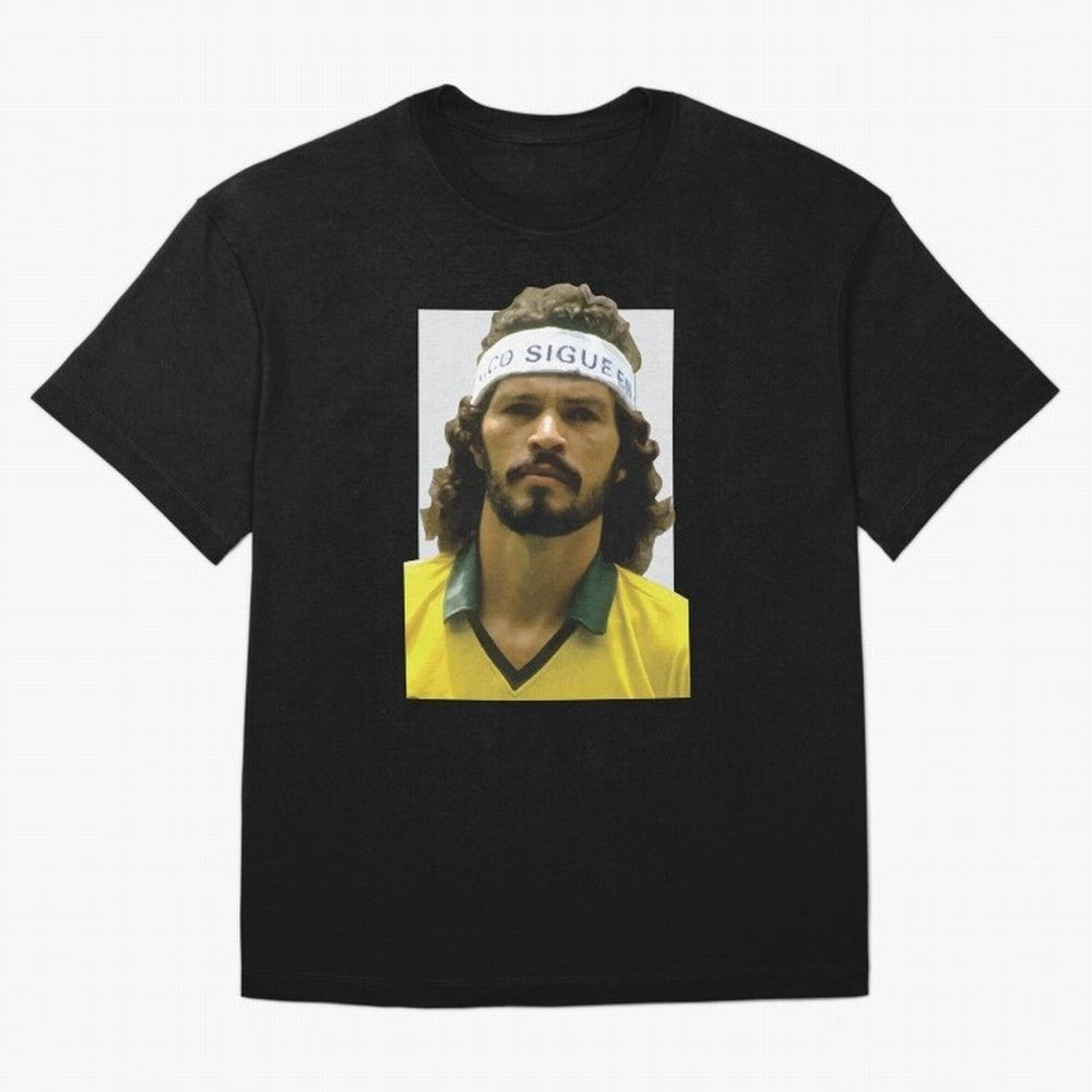 Scrates Football legend Oversized T-Shirt Carry Global Football Passion for FIFA World Cup 2026, Connected to Messi, Brazil, Football Festival Excitement, Trophy Ambitions, Country Rivalries and Star Player Buzz; Perfect for Fans, Collectors,