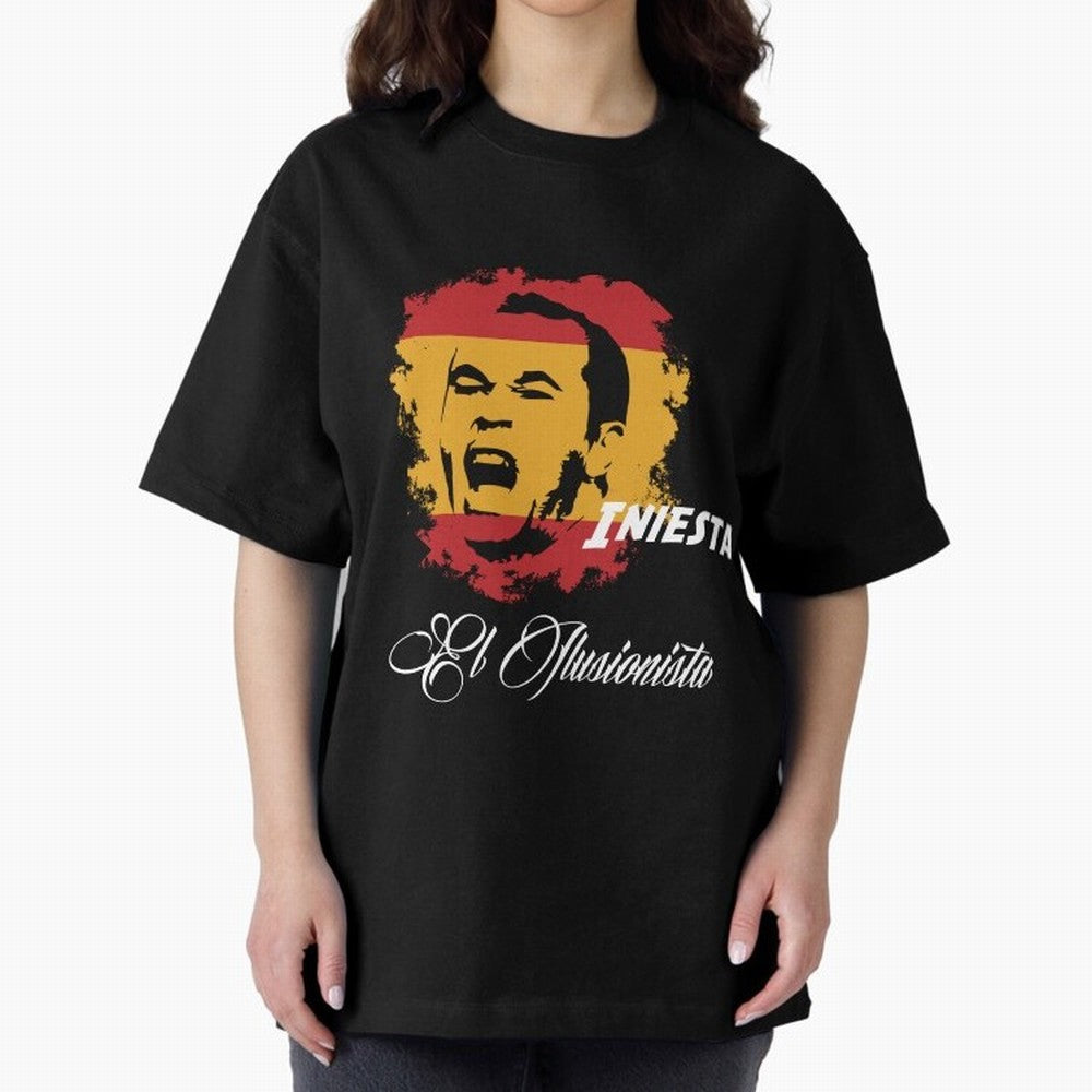 Spain Andres Iniesta Football World Cup 2014 Oversized T-Shirt Honor the Football Icons of the FIFA World Cup 2026 USA Canada Mexico Journey through Messi Highlights, Brazil Pride, Stadium Chants, National Pride, Trophy Dreams and Unforgettable