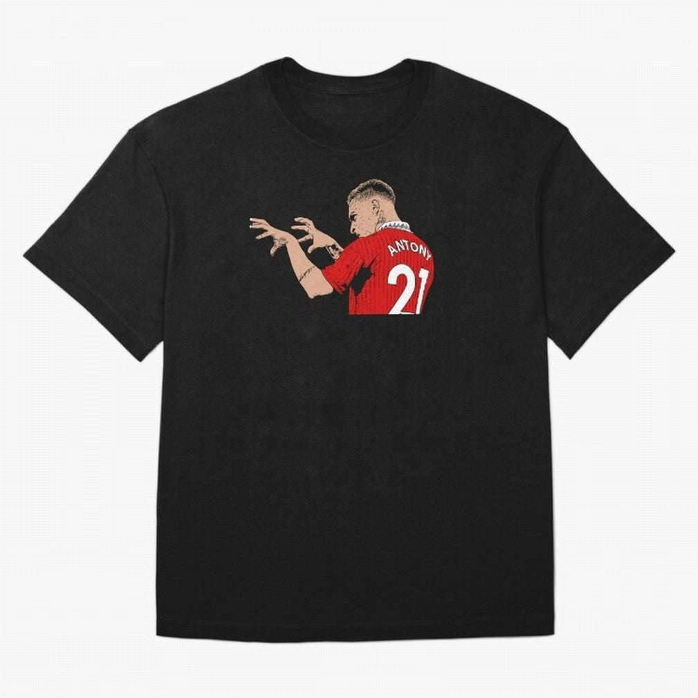 Antony Oversized T-Shirt Celebrate Every Goal in Match Day Hype around FIFA World Cup 2026, Haaland and Mbappe, Argentina and Brazil, Vintage Soccer Flavor, Modern Football Stars, National Flags and Final Night Emotion; Great for Supporters Who