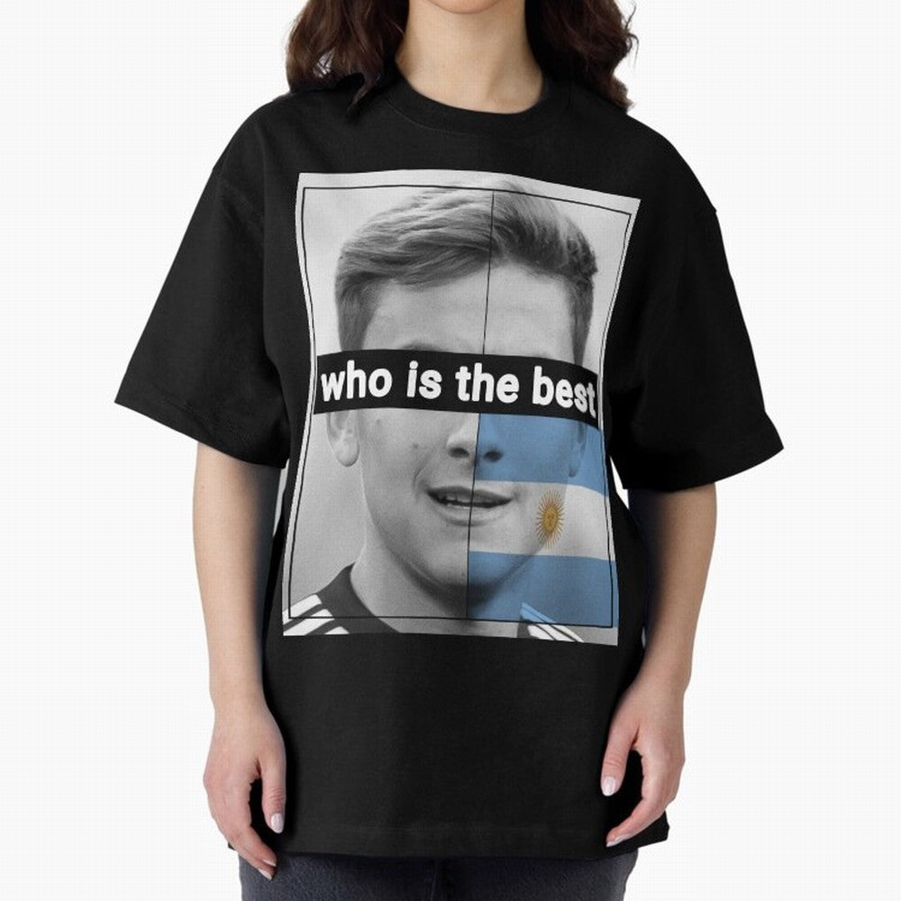 dybala Oversized T-Shirt Show Your Tournament Heart for Match Day Hype around FIFA World Cup 2026, CR7 and Messi, Brazil, Portugal and Argentina, Retro Football Energy, Iconic Rivalries, Trophy Chase Drama and Stadium Atmosphere; Ideal for