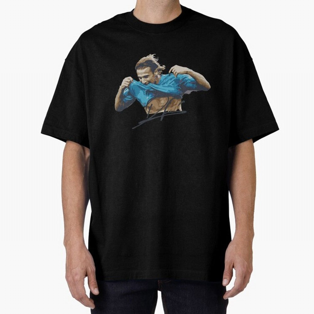 Diego Forlan Football Legends Oversized T-Shirt Celebrate the FIFA World Cup 2026 Group Stage Journey through CR7 Highlights, Portugal, Spain and Germany Pride, Match Day Excitement, Supporter Culture, Golden Goals and Global Football Passion; Made