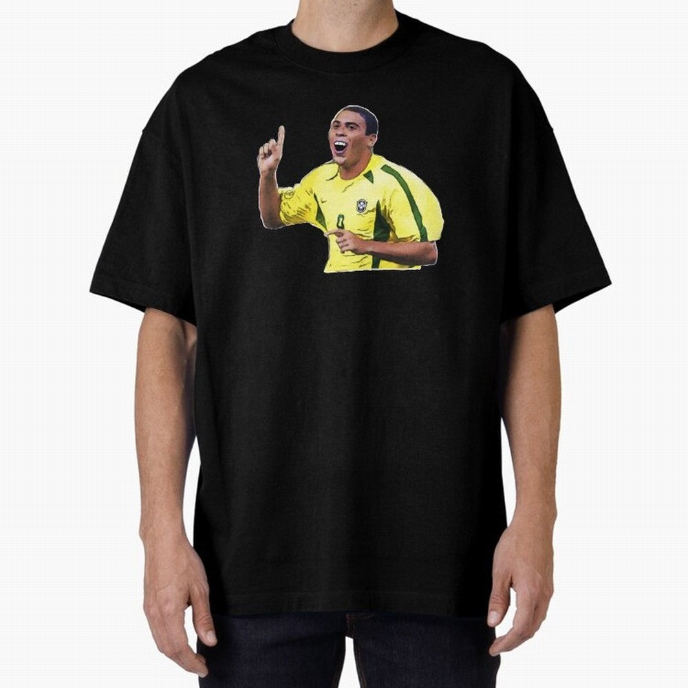 Ronaldo R9 - Brazil Oversized T-Shirt Carry National Pride through Match Day Hype around FIFA World Cup 2026 Group Stage, Neymar, Haaland and Cristiano Ronaldo, Argentina and Brazil, Sports Nostalgia, International Competition, Famous Players and