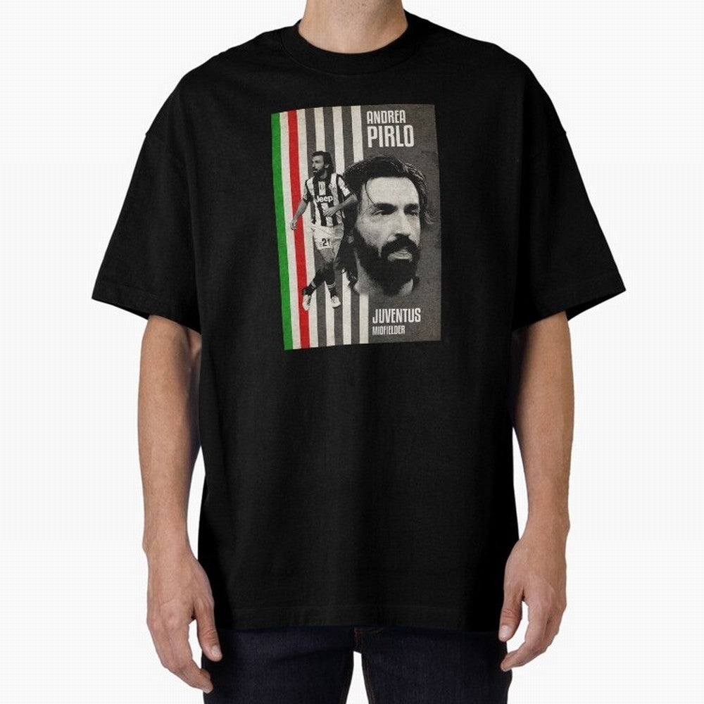 andrea pirlo juventus midfielder Oversized T-Shirt Live for the Drama of FIFA World Cup 2026 Group Stage Spirit, Inspired by France and Portugal, Messi, Neymar and Mbappe, Soccer Culture, Superstar Moments, National Team Dreams and Competitive