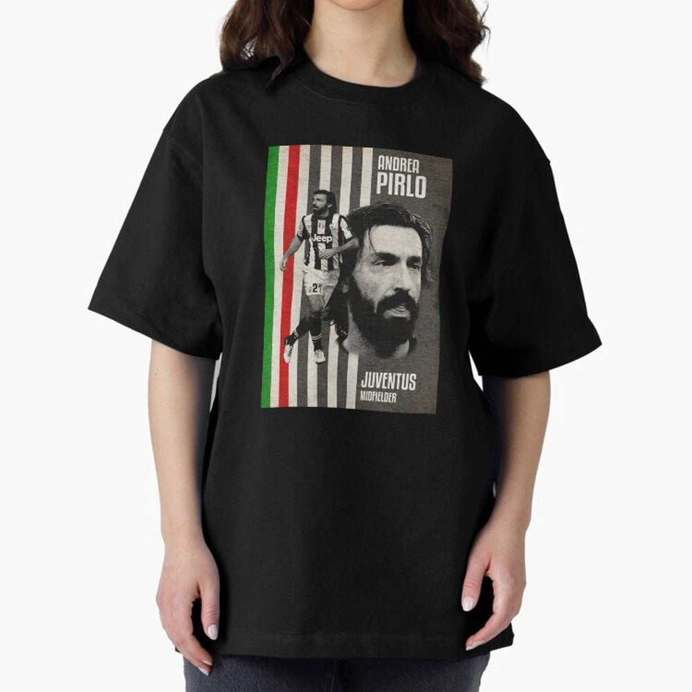 andrea pirlo juventus midfielder Oversized T-Shirt Live for the Drama of FIFA World Cup 2026 Group Stage Spirit, Inspired by France and Portugal, Messi, Neymar and Mbappe, Soccer Culture, Superstar Moments, National Team Dreams and Competitive